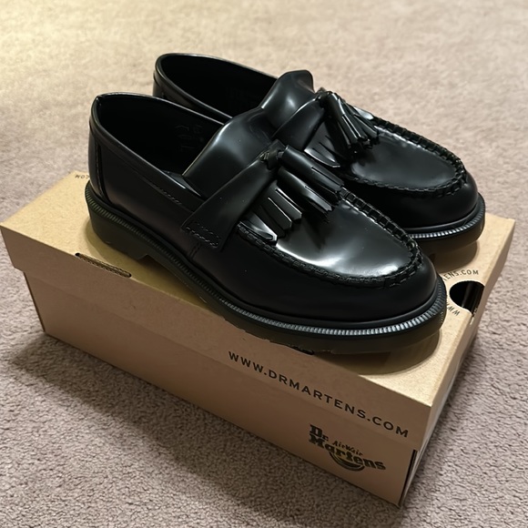 Dr. Martens Shoes - Dr. Martens Adrian Polished Smooth Loafers